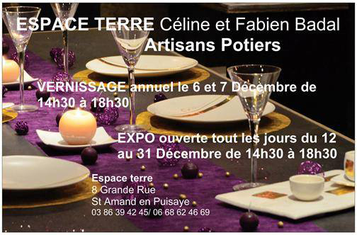 Grès Puisaye : Exposition Gaudebert à St Aubin