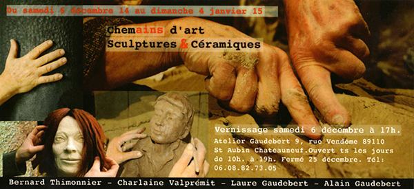 Grès Puisaye : Exposition Gaudebert à St Aubin