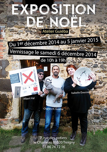 Grès Puisaye : Exposition de Noel chez charles Henry Guieba